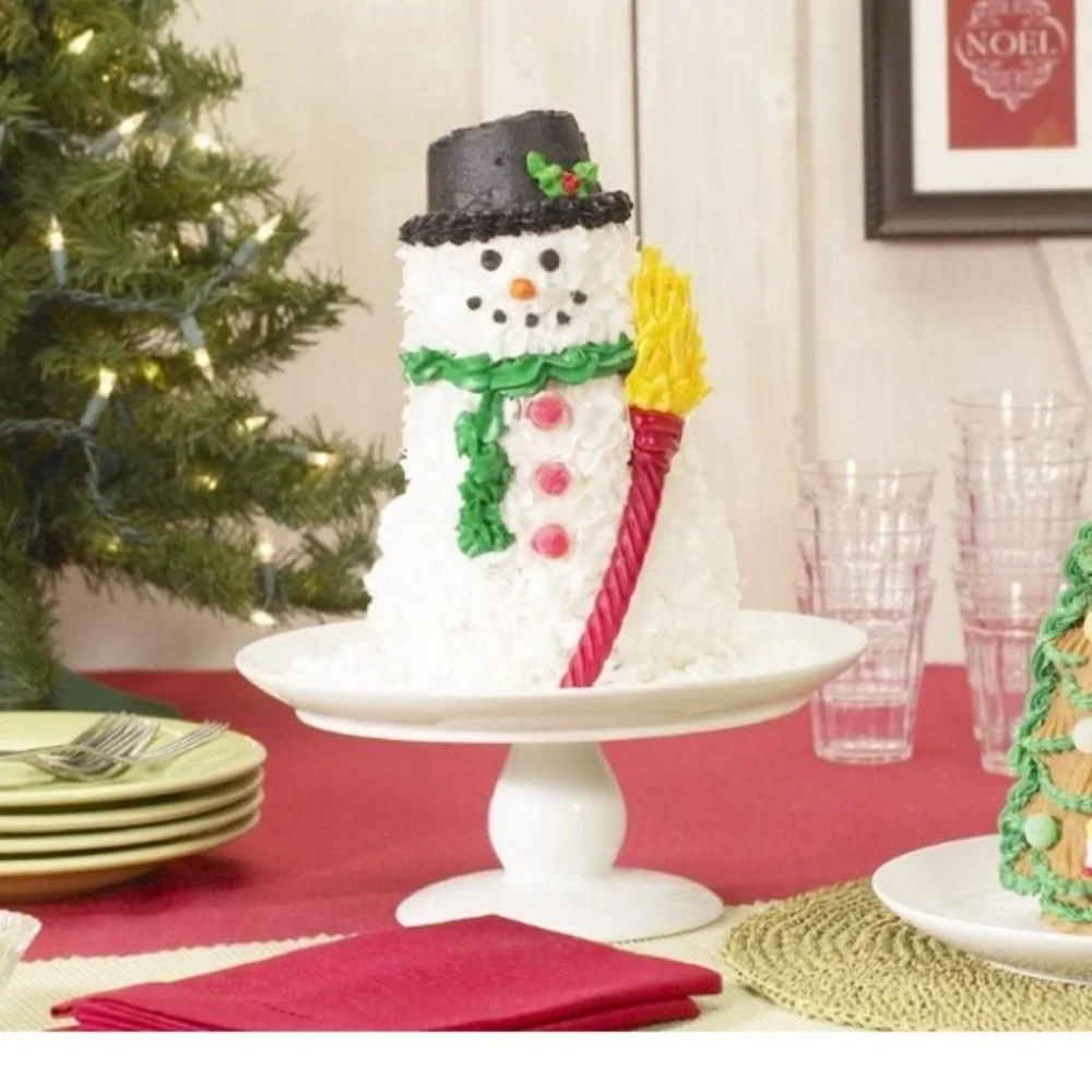 NORDIC WARE Williams -Sonoma 3-D Snowman Cake Pan Mold NWT